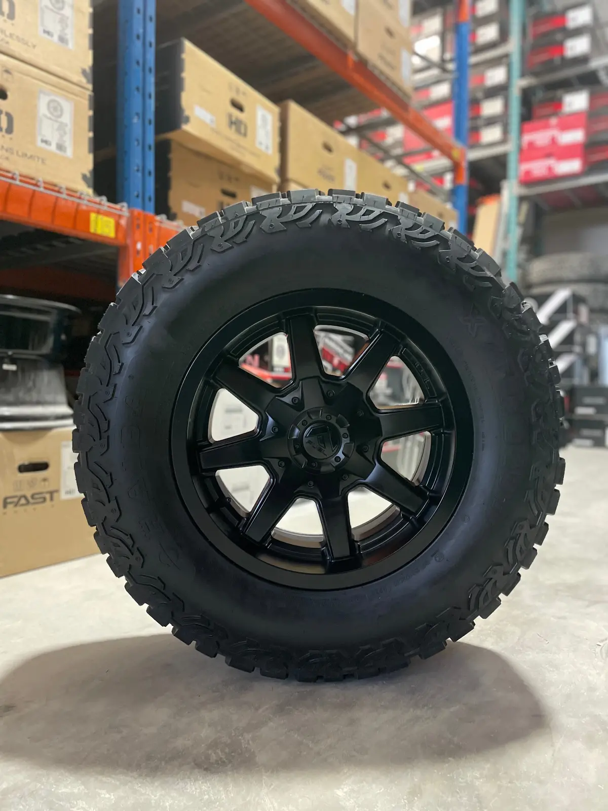 (Set Of Four) Fuel Maverick 17X9 6X135/6X139.7 +20 Matte Blk | Lt275/70R17 Haida X/T 3Pms 1