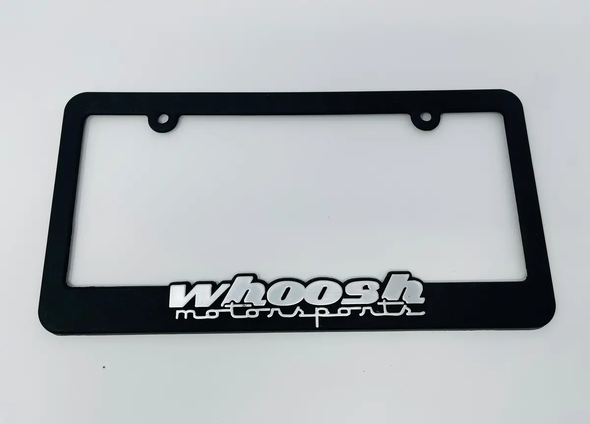 Whoosh Motorsports License Plate Frame *Free Shipping* 1