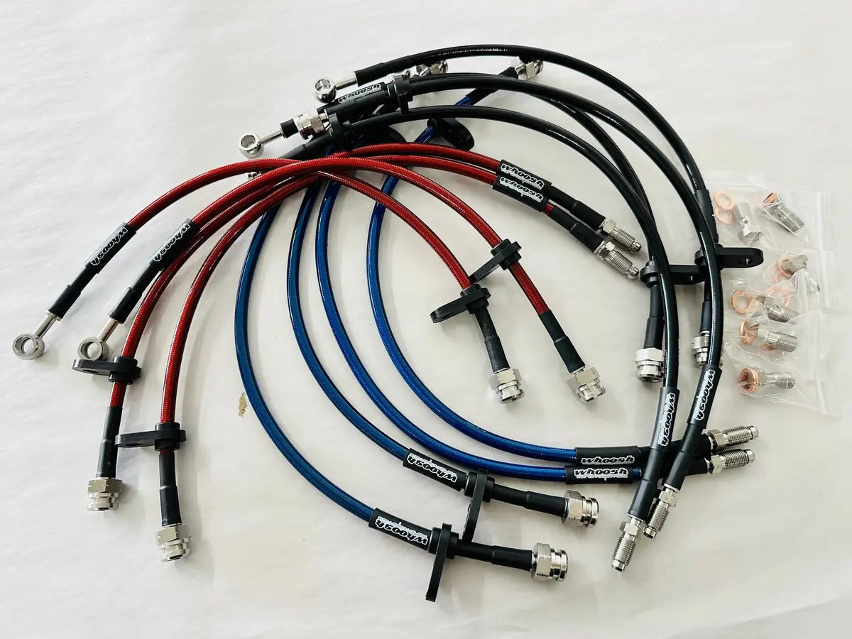 Whoosh Motorsports Stainless Steel Braided Brake Line Kit 2014-2019 Fiesta St 1