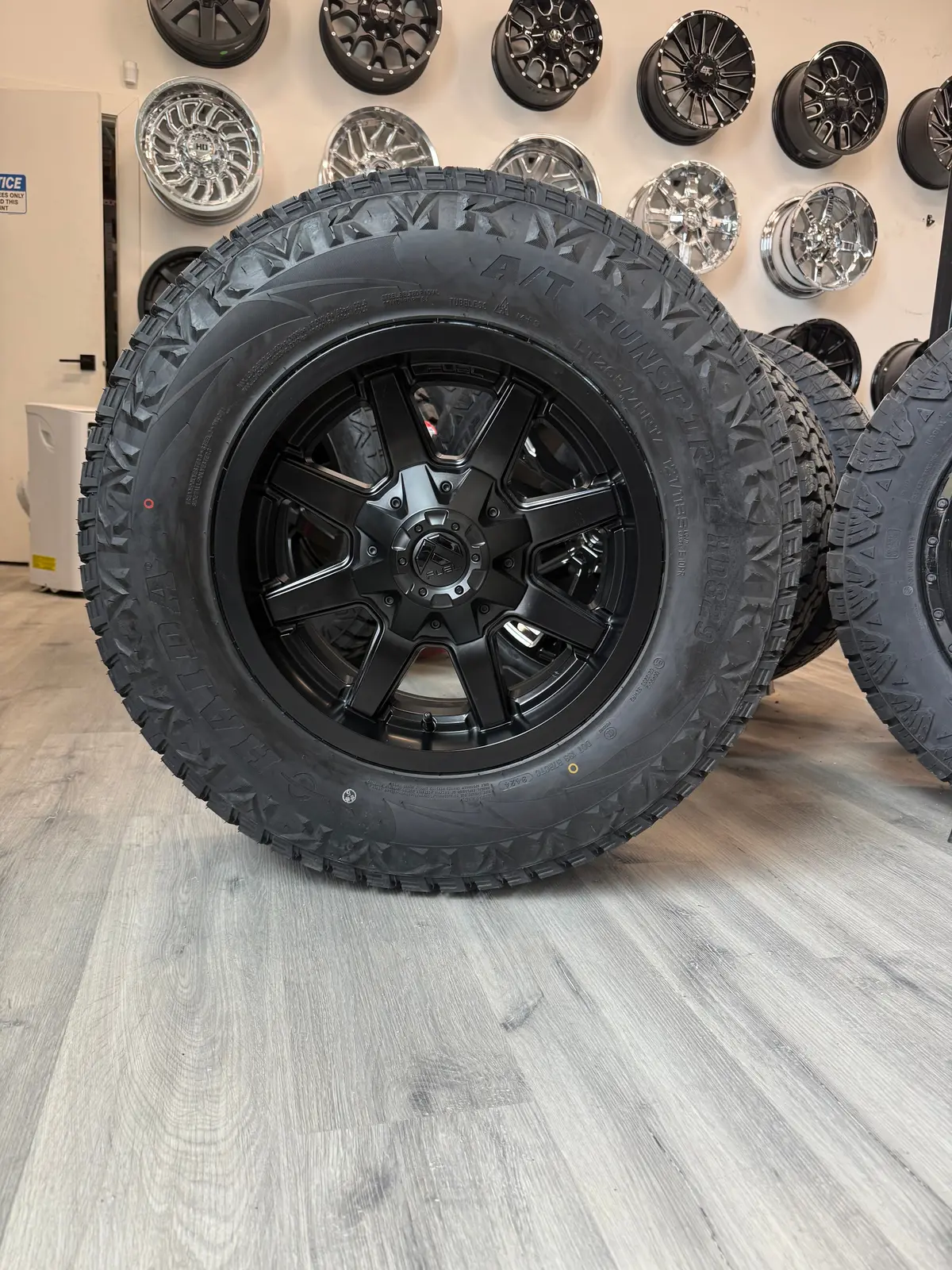 (Set Of Four) Fuel Maverick 17X9 6X135/6X139.7 +20 Matte Blk | Lt265/70R17 Haida 829 3Pms 1