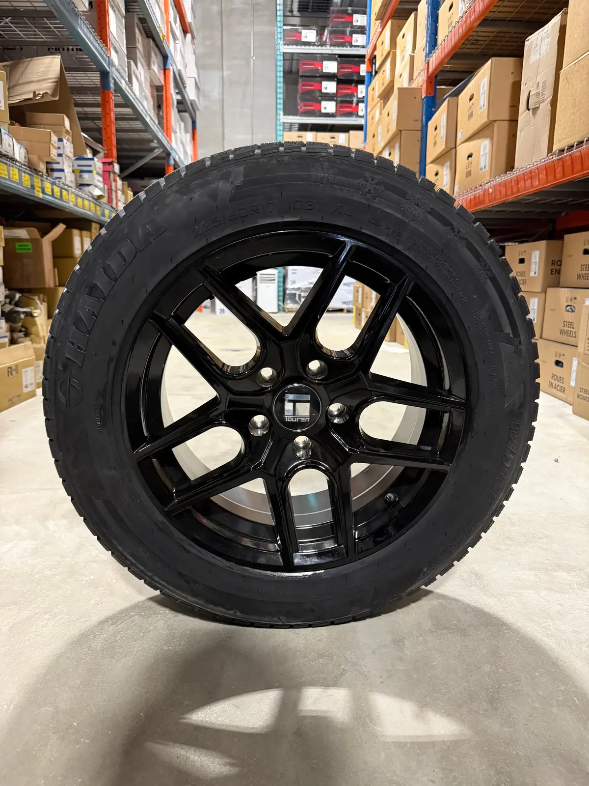 (Set Of Four) Touren Tr79 17X8 5X114.3 +35 Gloss Blk | 225/60R17 Haida 687 1