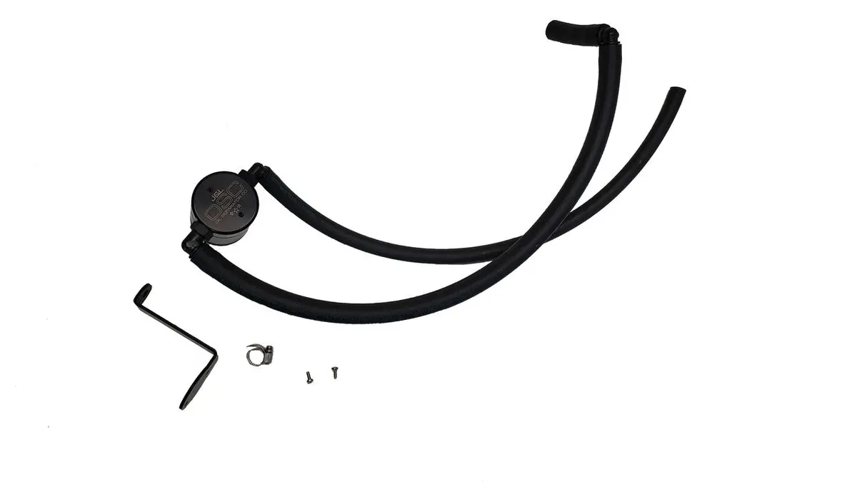 J&L Oil Separator Passenger Side - Black Anodized  2022+ Elantra N 1