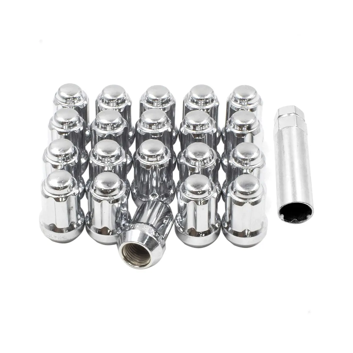 Lug Nuts - Chrome Closed - 1/2 - 23 Pack 1