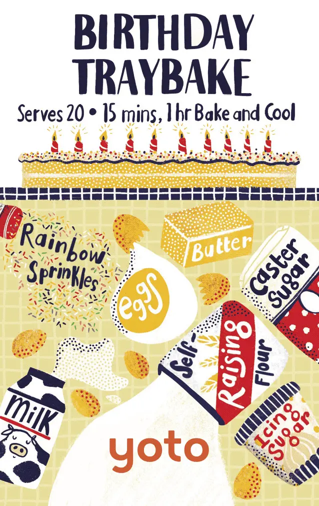 Baking With Yoto - Birthday Traybake 1