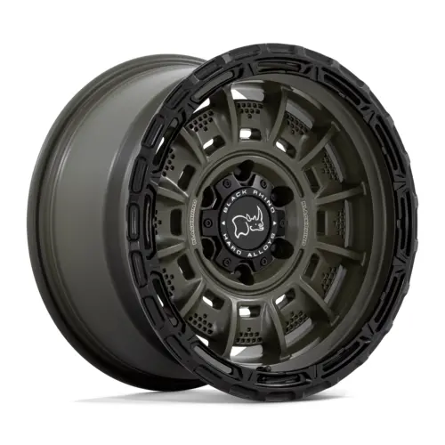 Black Rhino Legion 17X9 +0 6X139.7 106 Olive Drab Green W/ Black Lip 1
