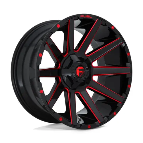 Fuel Contra 20X9 8X170 125.1 +01 Gloss Black Red Tinted Clear 1