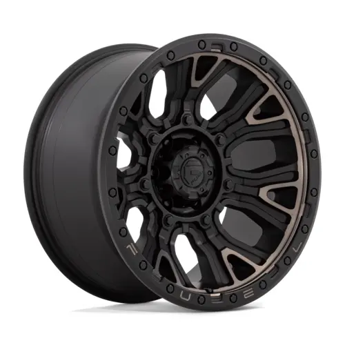 Fuel Traction 20X9 +1 6X139.7 106 Matte Black W/ Double Dark Tint 1