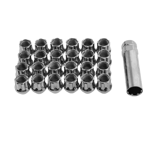 Lug Nuts - Chrome Open - 14X1.5 - 24 Pack 1