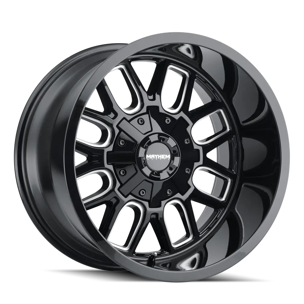 Mayhem Cogent 8107 Gloss Black Milled 20X9 6X135/6X139.7 18Mm 106Mm ( Won’T Fit 2019 + Gm ) 1
