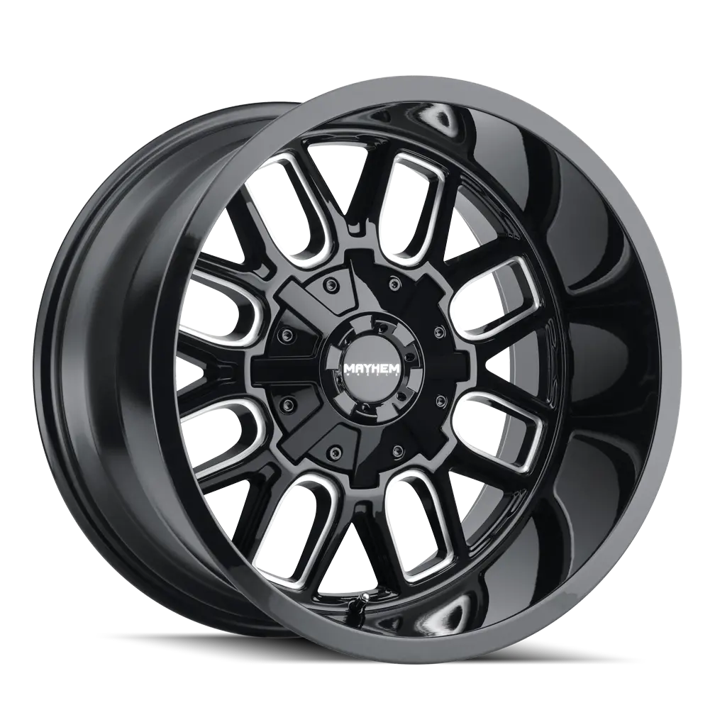 Mayhem Cogent 8107 Gloss Blk/Milled | 17X9 8X165.1 -12 130.8Mm 1
