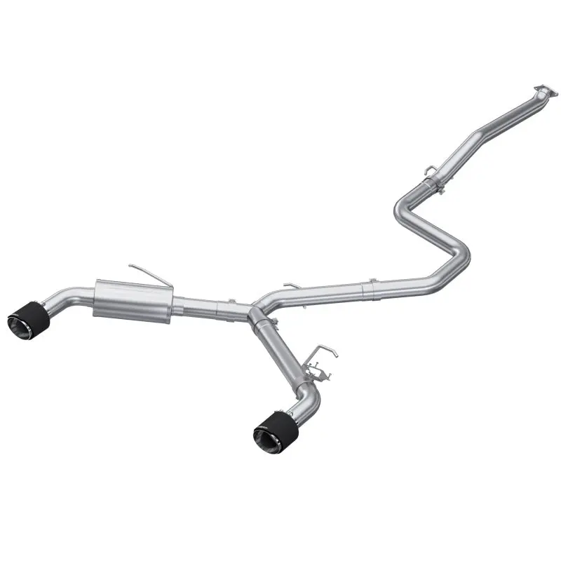 Mbrp T304 Dual Outlet 3In Cat Back Exhaust W/Carbon Fiber Tips  2022+ Elantra N 1