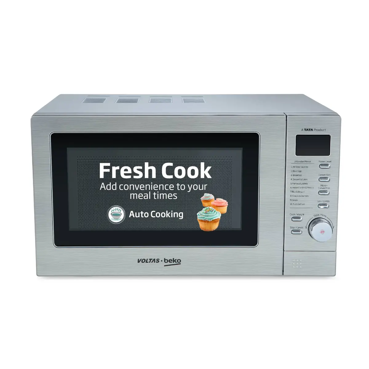 20 L Convection Microwave Oven, 10 Power Levels (Mc20sd, Silver) , Voltas Beko, A Tata Product 1
