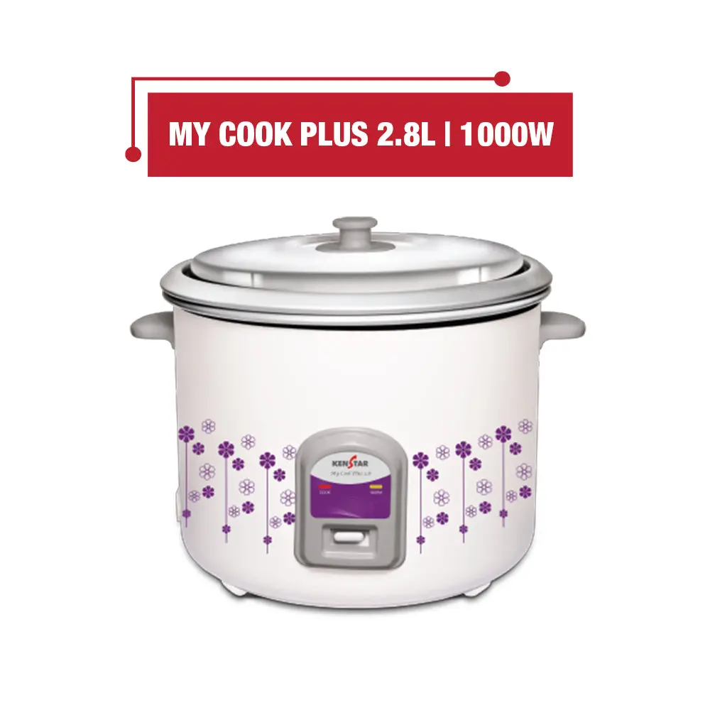 My Cook Plus 2.8L 1000W Rice Cooker, With Mechanical Control Knob 1