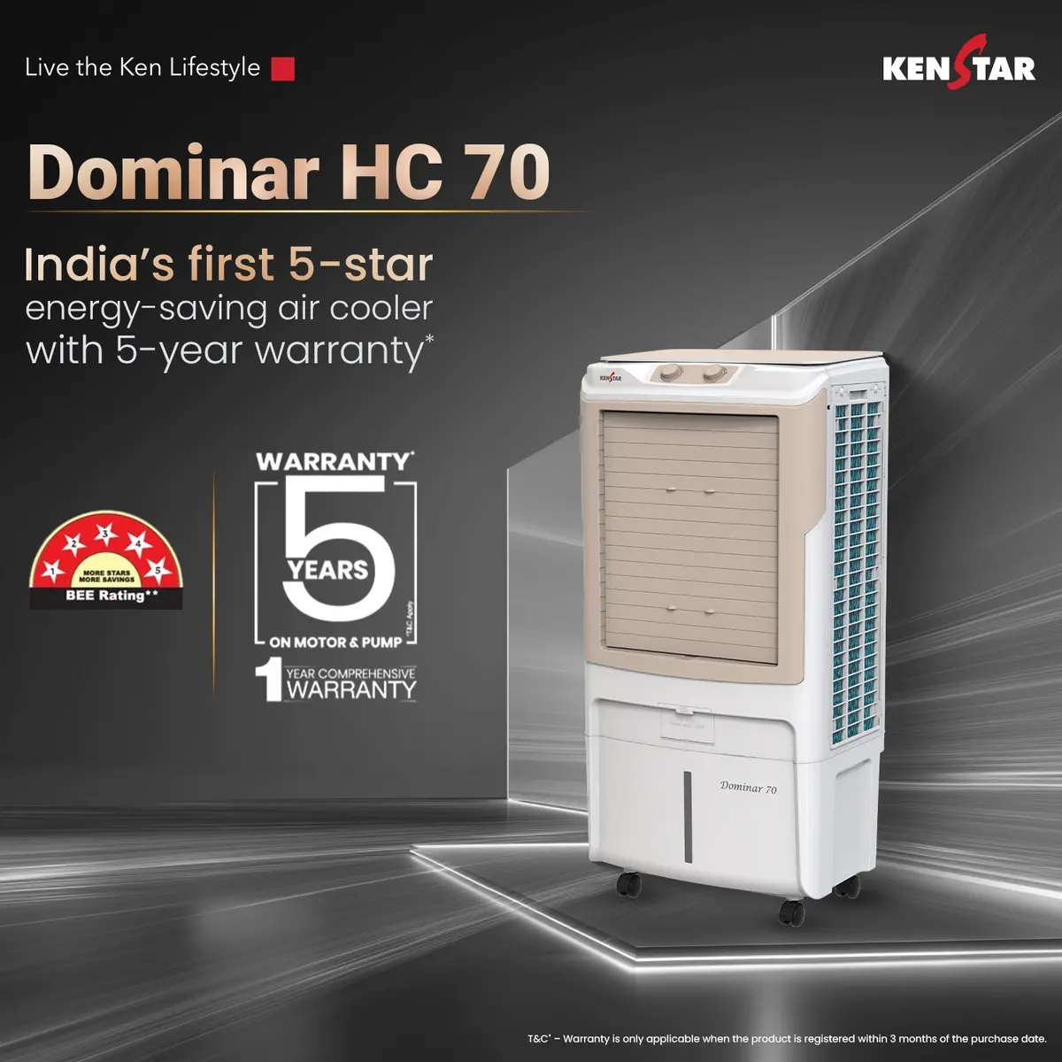 Dominar Hc 70 Litre Desert Cooler 1