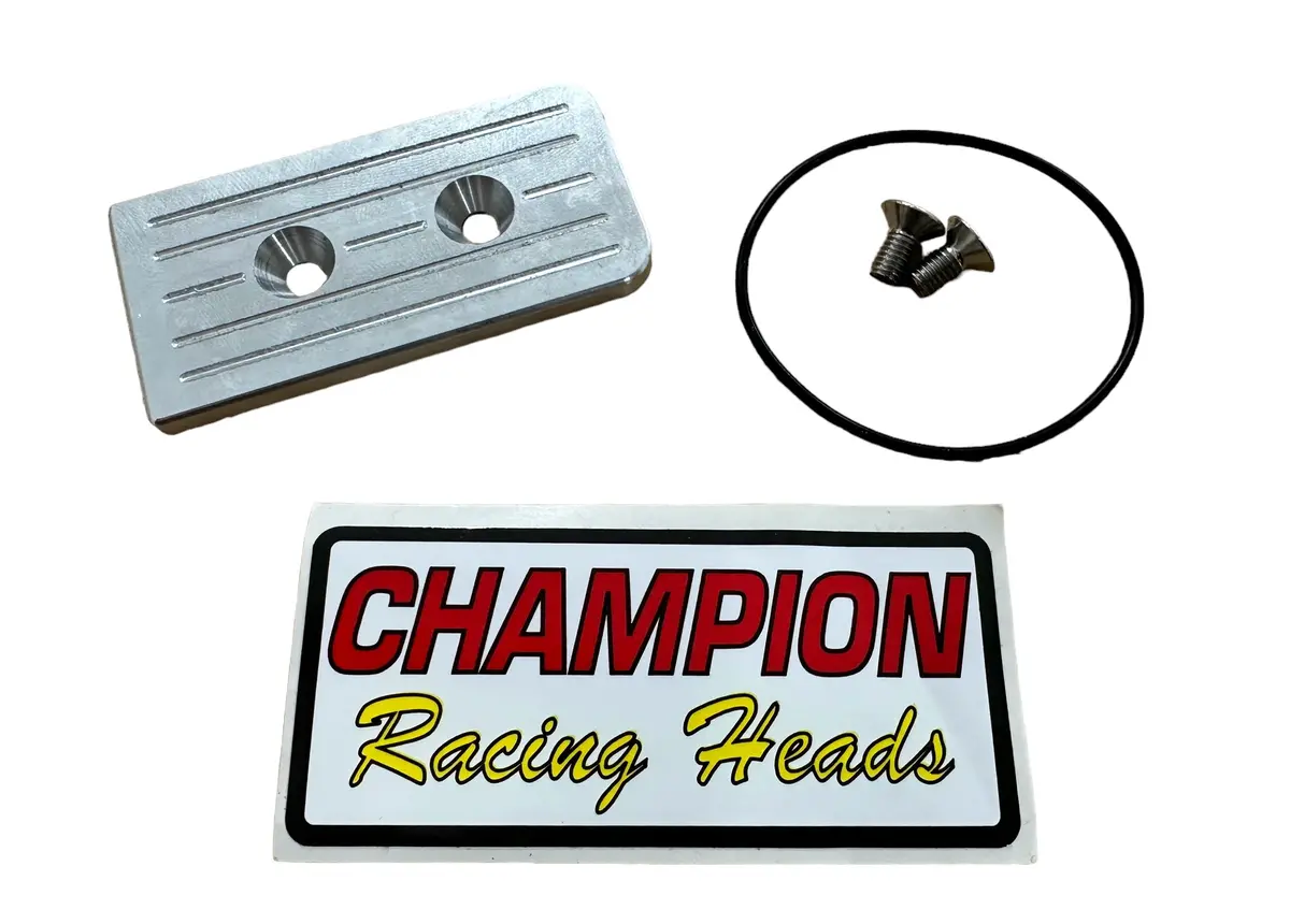 Champion Racing Heads  Throttle Body Vacuum Block Off Plate Kit 1