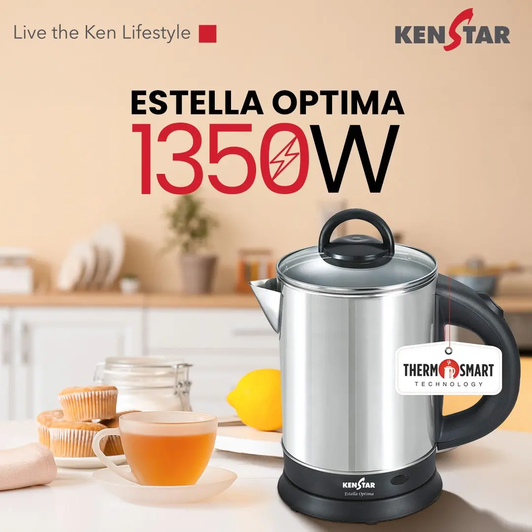 Estella Optima Kettle 1350W, 1.8L Capacity 1