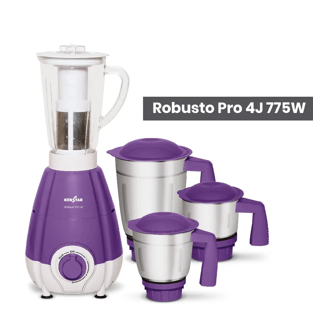 Robusto Pro 4J 775W, Mixer Grinder With Power Plus Turbo Motor 1