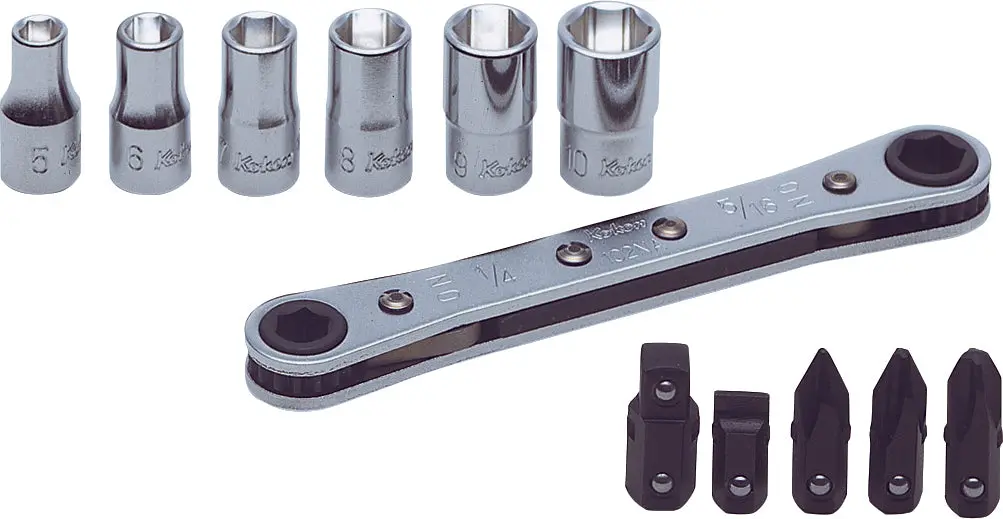 1/4" Sq. Dr. 17 Piece 6-Point Metric Socket Set  5-10Mm 1