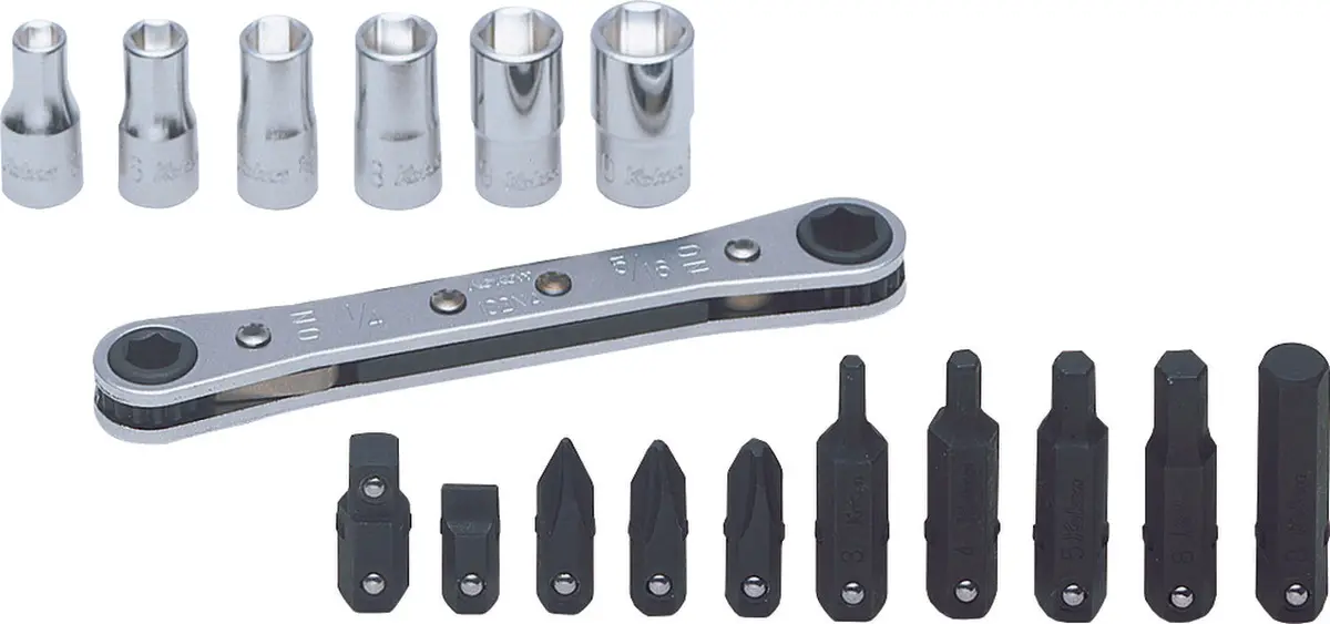 1/4" Sq. Dr. 9 Piece 6-Point Metric Socket Set  6-12Mm 1