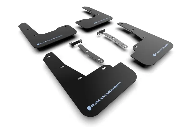 Rally Armor Mud Flap Kit Black W/Light Blue Logo 2022-2023 Elantra N *Free Shipping* 1