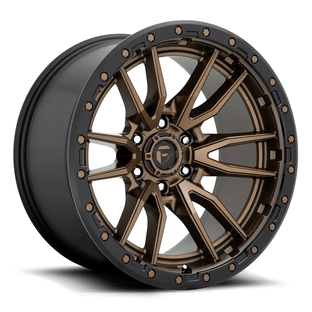 Fuel Rebel 6 Matte Bronze / Black Ring | 20X9 +1 6X135 1