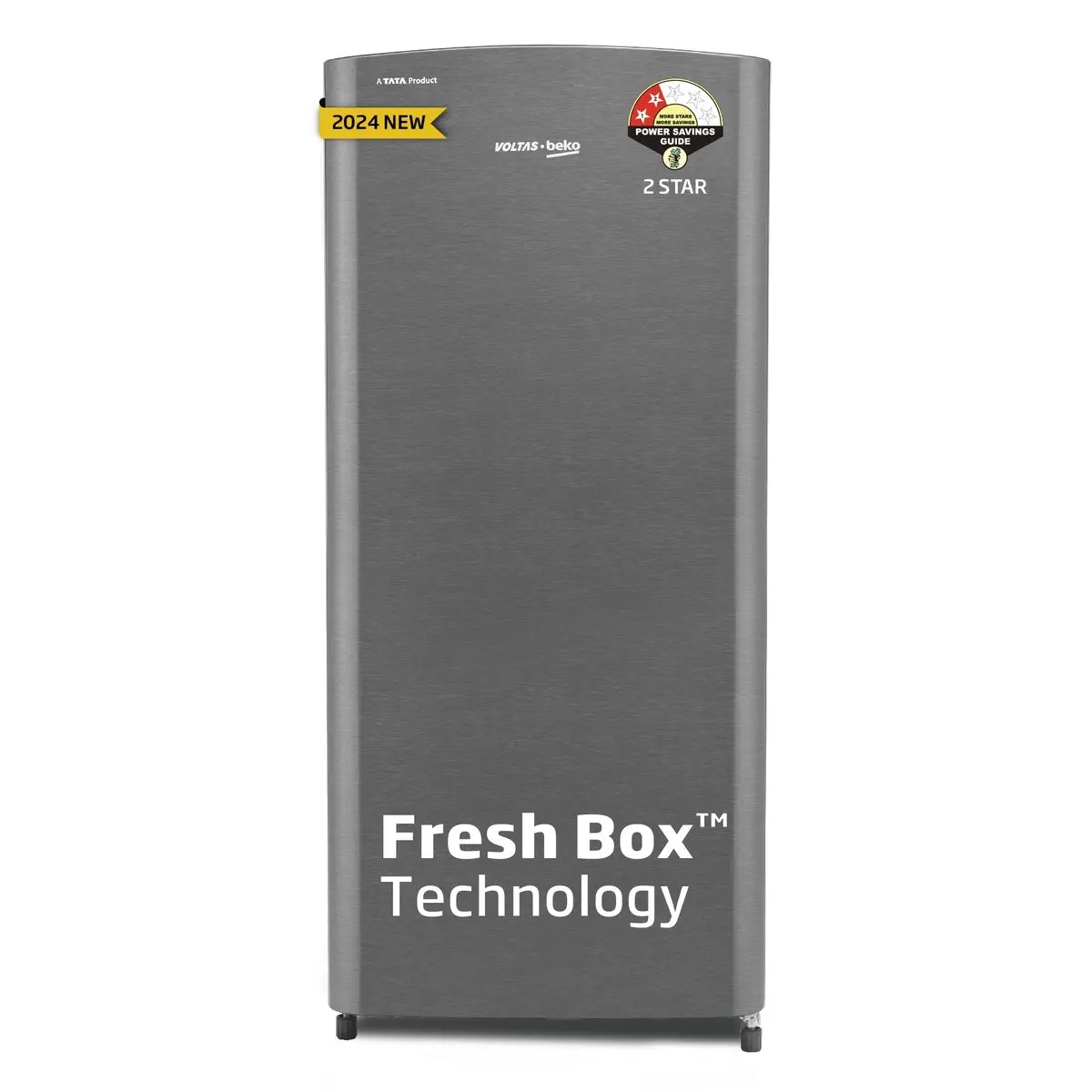 183 L 2 Star Direct Cool Single Door Refrigerator (Rdc215d/S0xir0m0000go, Hairline Silver, With Fresh Box Technology And Chiller Zone) , Voltas Beko, A Tata Product 1