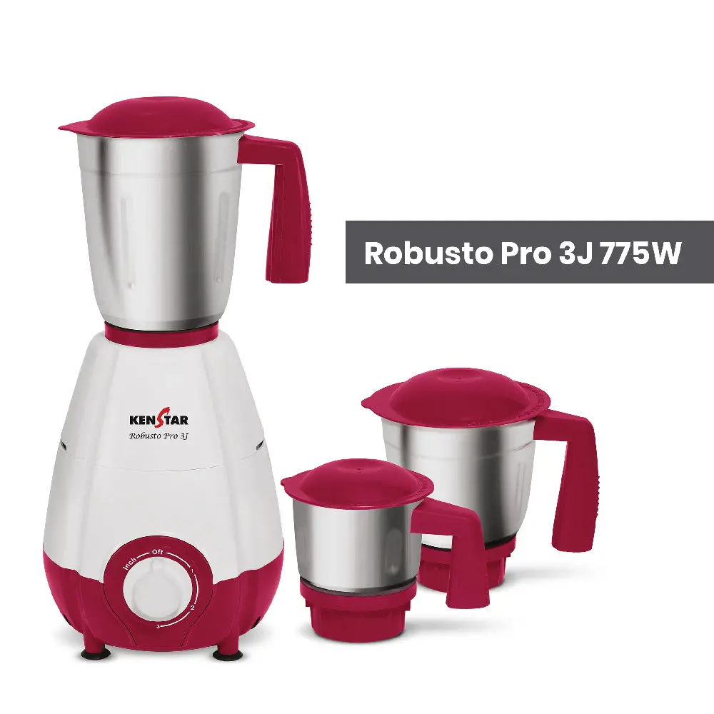 Robusto Pro 3J 775W, Mixer Grinder With Power Plus Turbo Motor 1