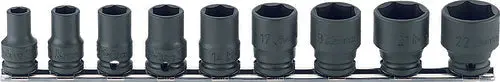 3/8 Sq. Dr. Socket Set  8-19Mm 6 Point  Thin Walled 11 Pieces 1