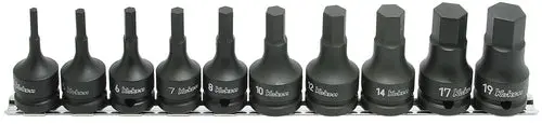 1/2 Sq. Dr. Bit Socket Set Torxâ® T30-T60  Length 60Mm  6 Pieces 1