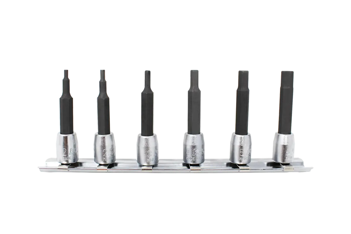 1/4 Sq. Dr. Socket Set  3-10Mm Hex Length 25Mm  7 Pieces 1