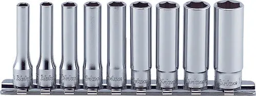 1/4 Sq. Dr. Socket Set  4-14Mm 6 Point   12 Pieces 1