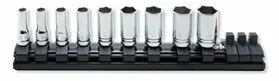 1/4 Sq. Dr. Socket Set  3/16-1/2 12 Point   9 Pieces 1