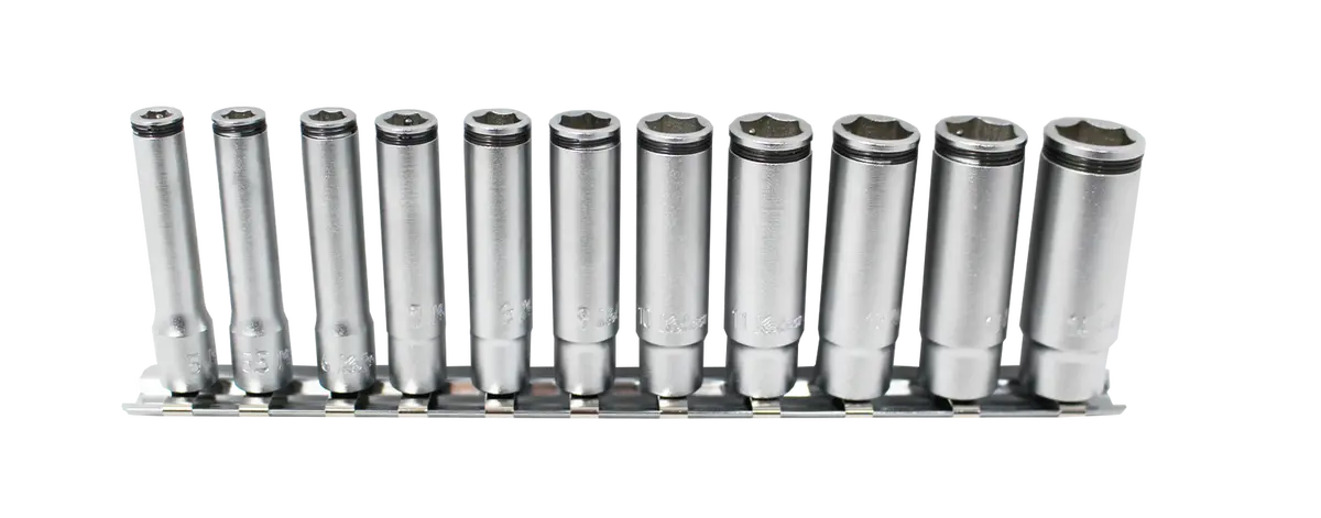 1/4 Sq. Dr. Deep Nut Gripâ® Socket Set 8-14Mm - 4 Pieces 1