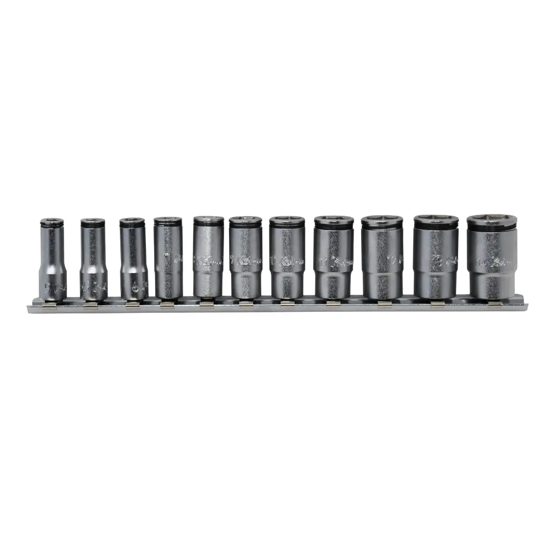 1/4 Sq. Dr. Socket Set  8-14Mm Nut Grip   4 Pieces 1