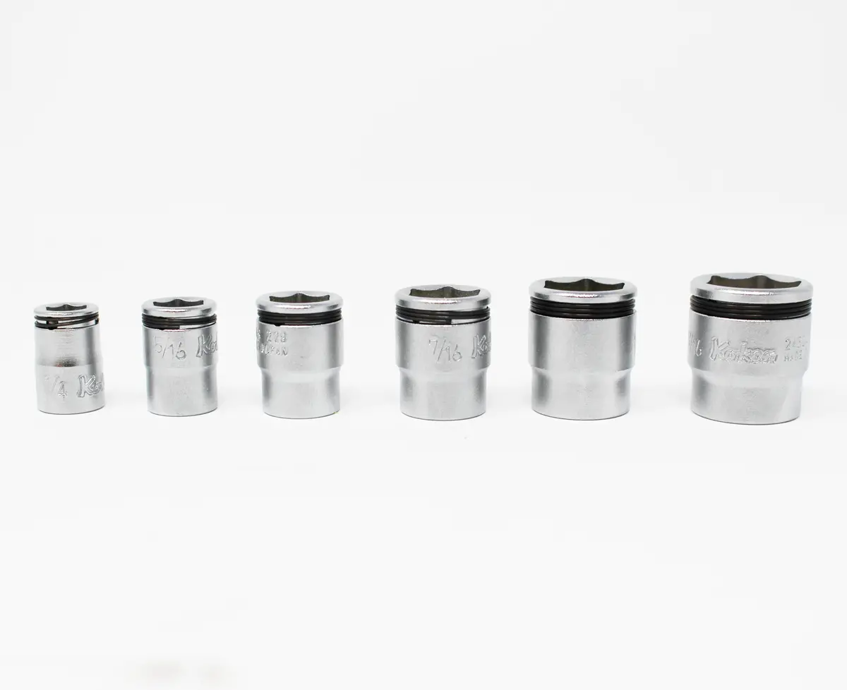 1/4 Sq. Dr. Short Nut Gripâ® Socket Set,  5-14Mm  -  11 Pieces - Rs2450ms/11 1