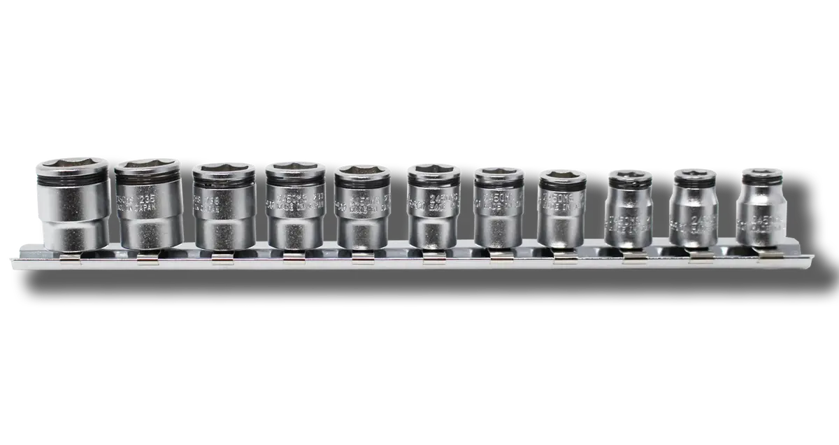 1/4 Sq. Dr. Short Nut Gripâ® Socket Set,  7-14Mm - 6 Pieces 1
