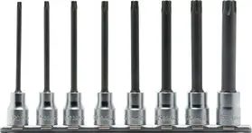 3/8 Sq. Dr. 8 Piece Round Shank Tamper-Resistant Torxâ® Bit Socket Set T20h-T55h 1