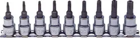 3/8 Sq. Dr. 9 Piece Tamper-Resistant Torxplusâ® Bit Socket Set  10Ipr-50Ipr 1