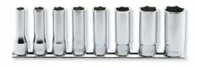 3/8 Sq. Dr. Socket Set Whitworth 1/8-1/2 12 Point 200Mm  7 Pieces 1