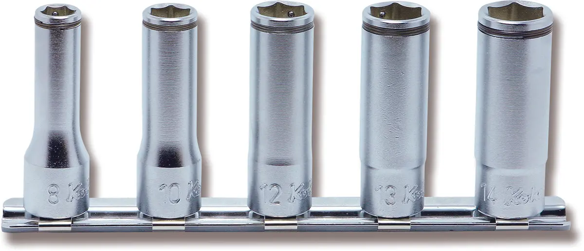Special 3/8 Sq. Dr. Semi-Deep Socket Set  8-19Mm Nut Grip   11 Pieces 1