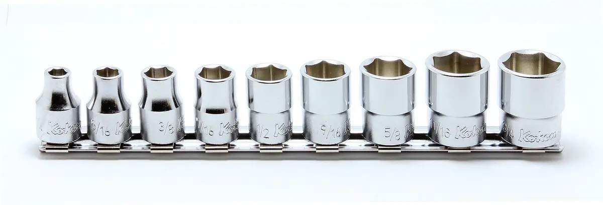 3/8 Sq. Dr. Socket Set  8-19Mm 12 Point 300Mm  12 Pieces 1