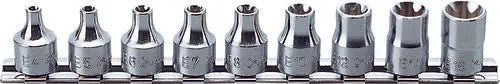 3/8 Sq. Dr. Universal Bit Socket Set  5Mm-12Mm Hex 150Mm  6 Pieces 1
