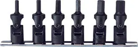3/8 Sq. Dr. Universal Socket Set  5/16-3/4 6 Point 200Mm  8 Pieces 1