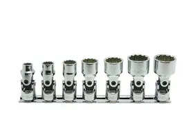 3/8 Sq. Dr. Nut-Grip, Sae, Socket Set - 9 Pieces 1