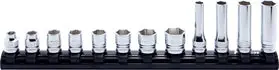 1/2 Sq. Dr. Bit Socket Set  3/16-3/4 Hex 300Mm  10 Pieces 1