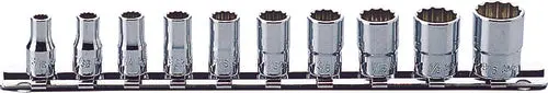 1/4, 3/8, 1/2 Sq. Dr. 11 Piece Torxplusâ® Bit Socket Set 10Ip-60Ip 1