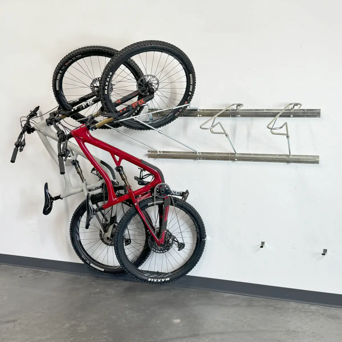 Tilt & Pivot Garage Bike Rack 1