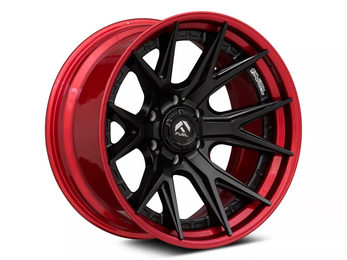 Fuel Forged Catalyst Matte Black With Candy Red | 22X10 6X139.7 -18 106Mm 1