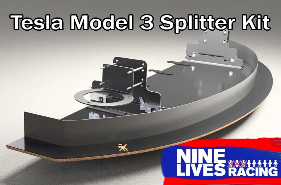 Tesla Model 3 Splitter And Mount Kit. 1