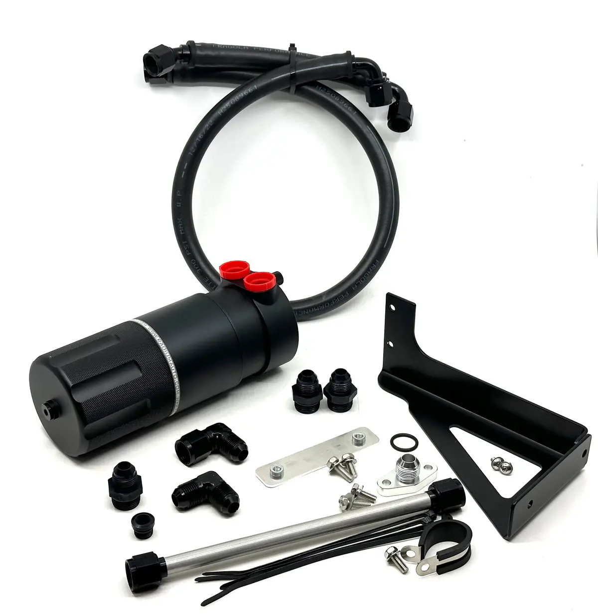 Mazda Rx7 Fd3s Assembled Xl Catch Can Kit For Turblown Oil Filler Neck 1
